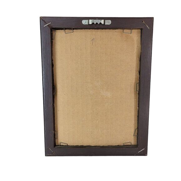 Vintage 70s Southwestern Native American Framed Crewel Embroidery Wall Hangings - Picture 7 of 8